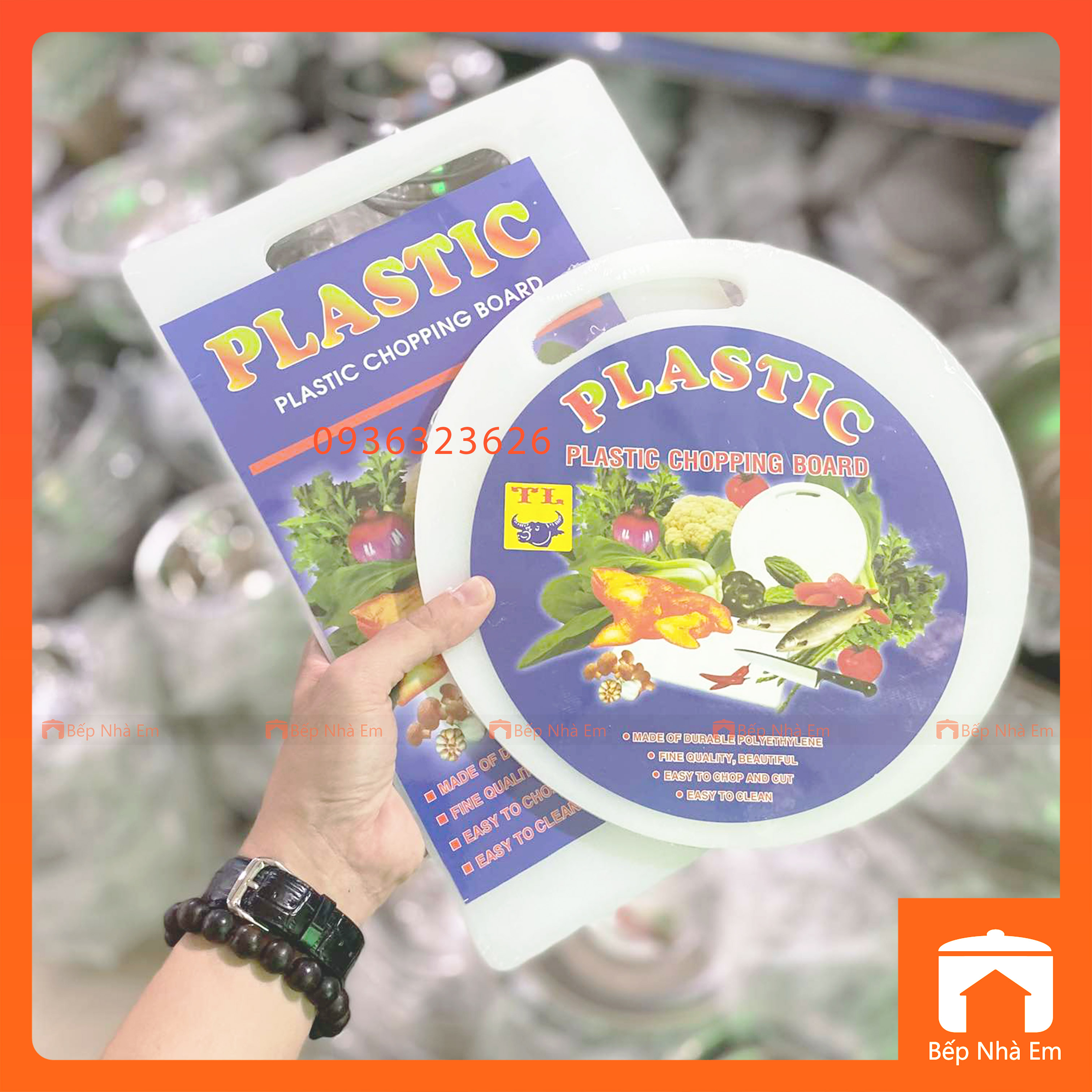 Thớt Nhựa Tiện Dụng Nhiều Size - Hàng Việt Nam Sản Xuất