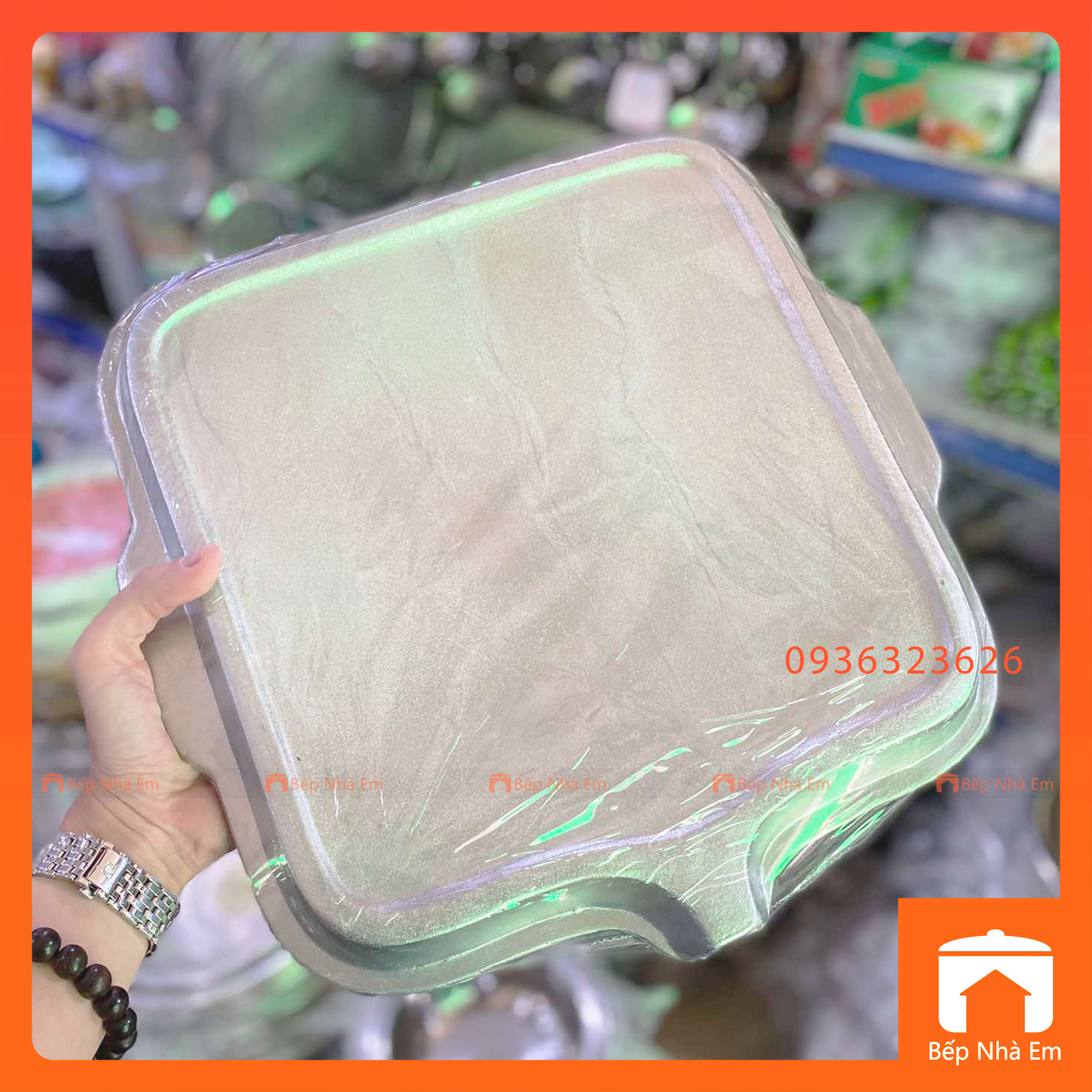 Vỉ Nướng Men Chống Dính Vuông Tiện Dụng Huỳnh Anh - Hàng Việt Nam Sản Xuất