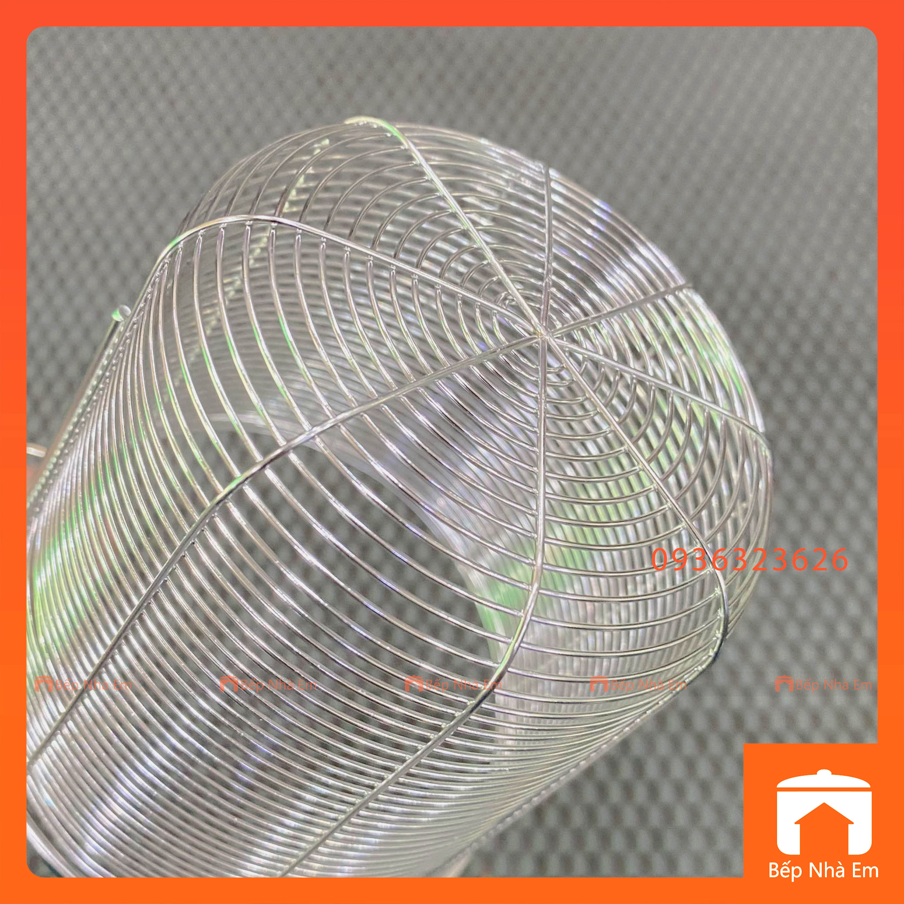 Vợt Hủ Tiếu Inox Dày Cán Gỗ Nhiều Size - Hàng Nhập Khẩu Trực Tiếp