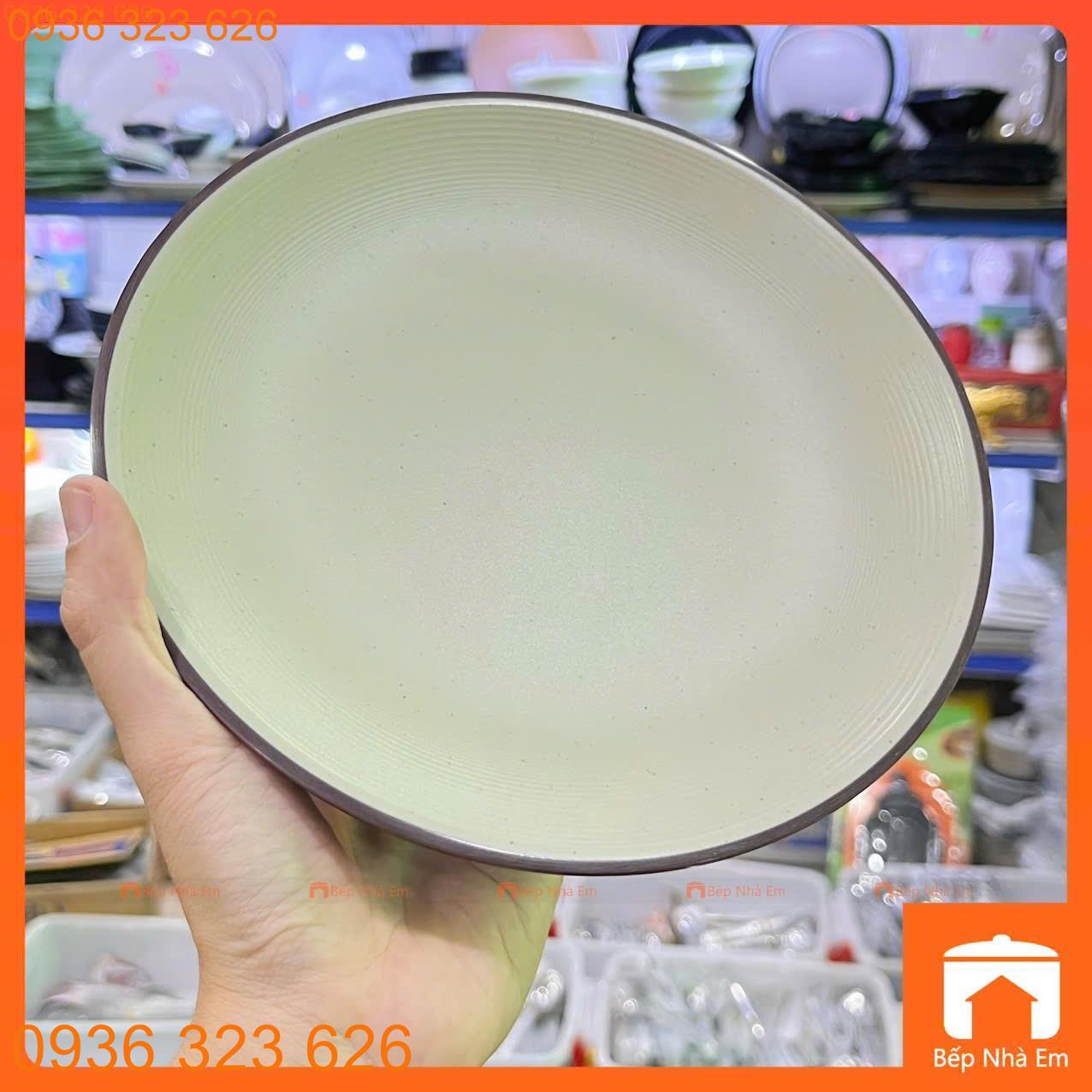 Chén Dĩa Melamine 2 Lớp Nâu Xám Cao Cấp Fataco - Hàng Việt Nam Sản Xuất