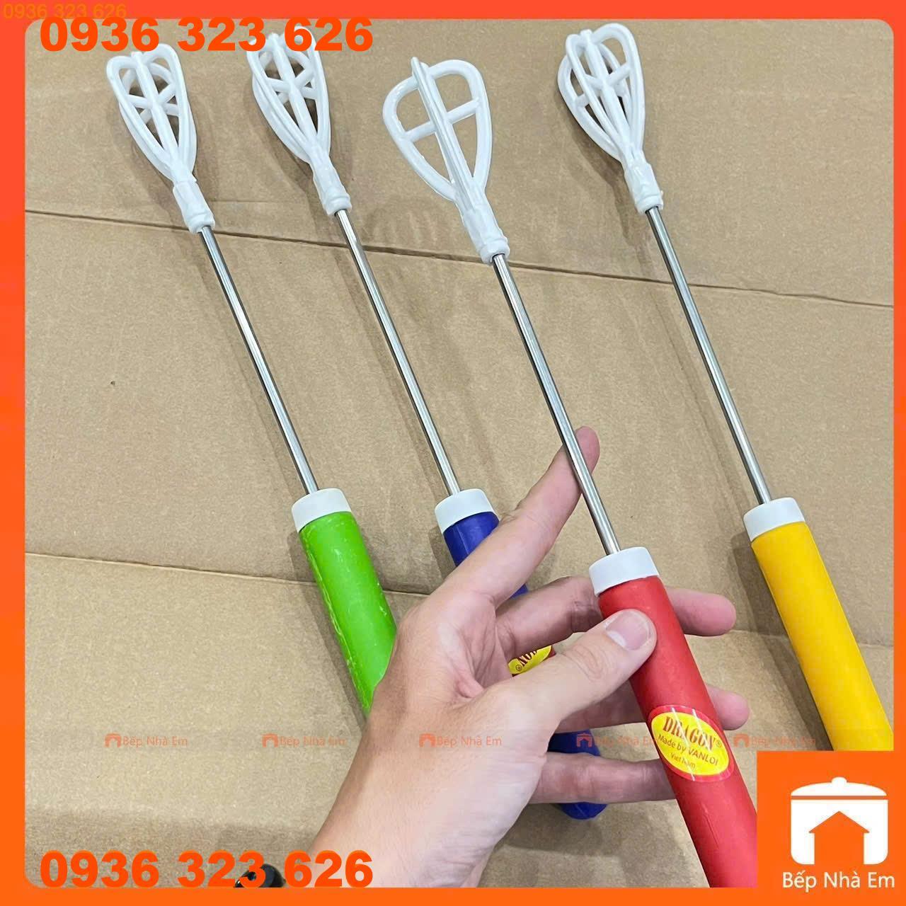 Dụng Cụ Đánh Trứng, Đánh Cà Phê Tạo Bọt Thân Inox Chắc Chắn - Hàng Việt Nam Sản Xuất