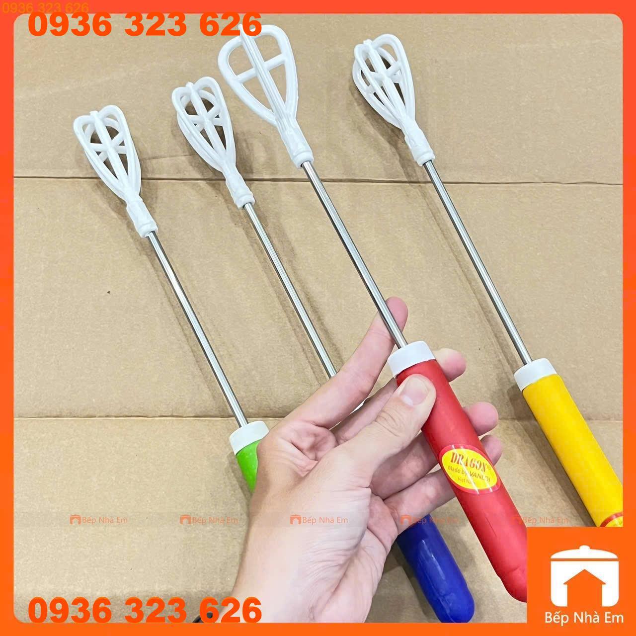 Dụng Cụ Đánh Trứng, Đánh Cà Phê Tạo Bọt Thân Inox Chắc Chắn - Hàng Việt Nam Sản Xuất