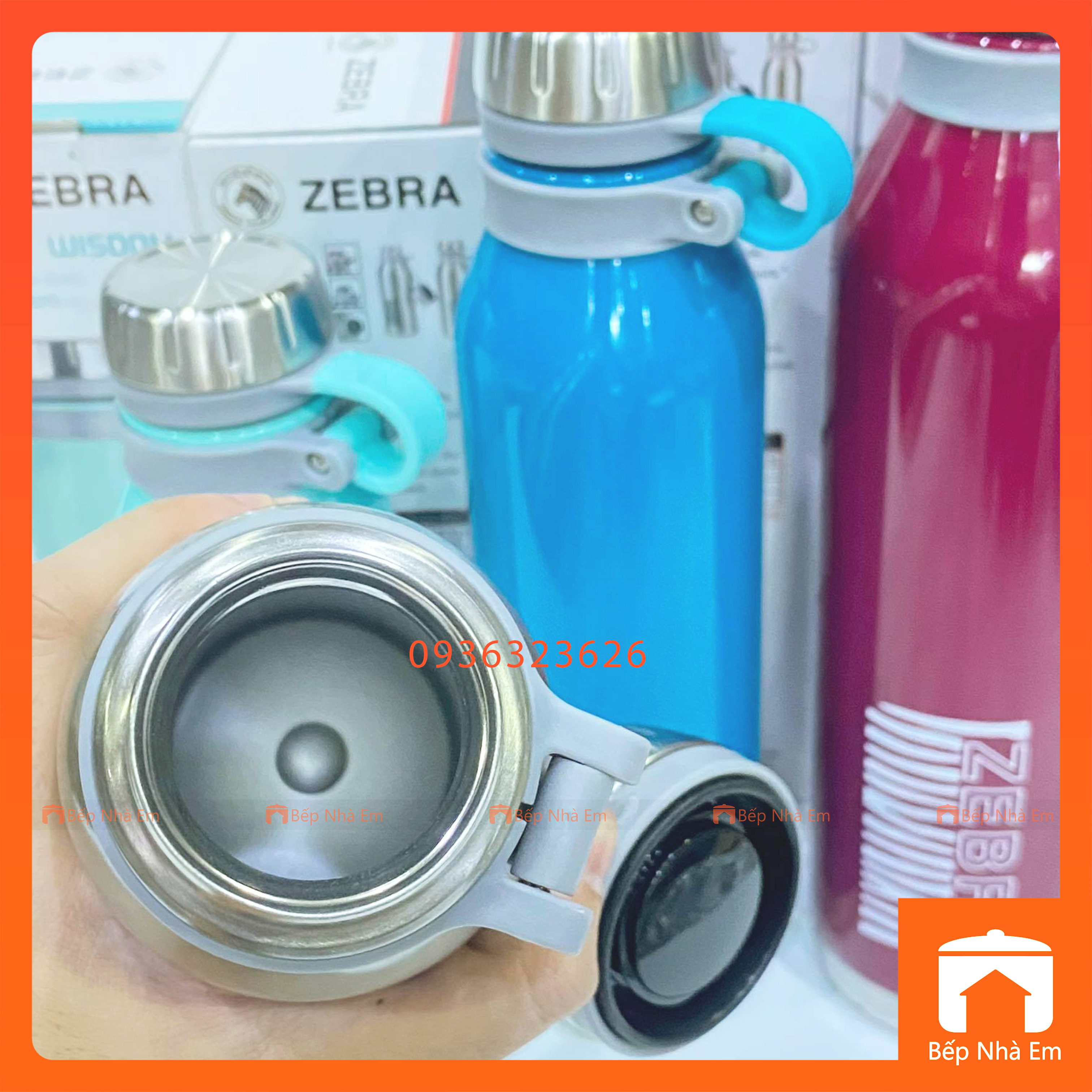 Bình Giữ Nhiệt ZEBRA Wisdom (Inox 304) Nhiều Dung Tích - Hàng Nhập Khẩu Thái Lan