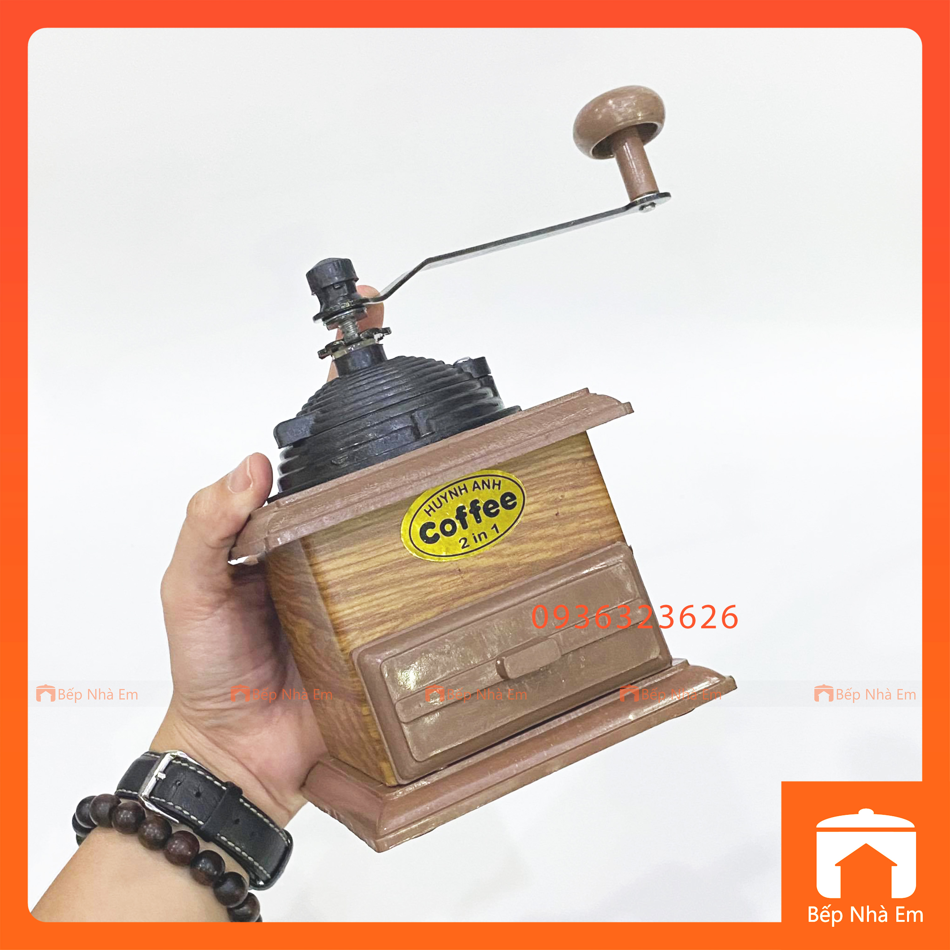 Cối Xây Tiêu, Cối Xây Cà Phê Huỳnh Anh Cao Cấp - Hàng Việt Nam Sản Xuất