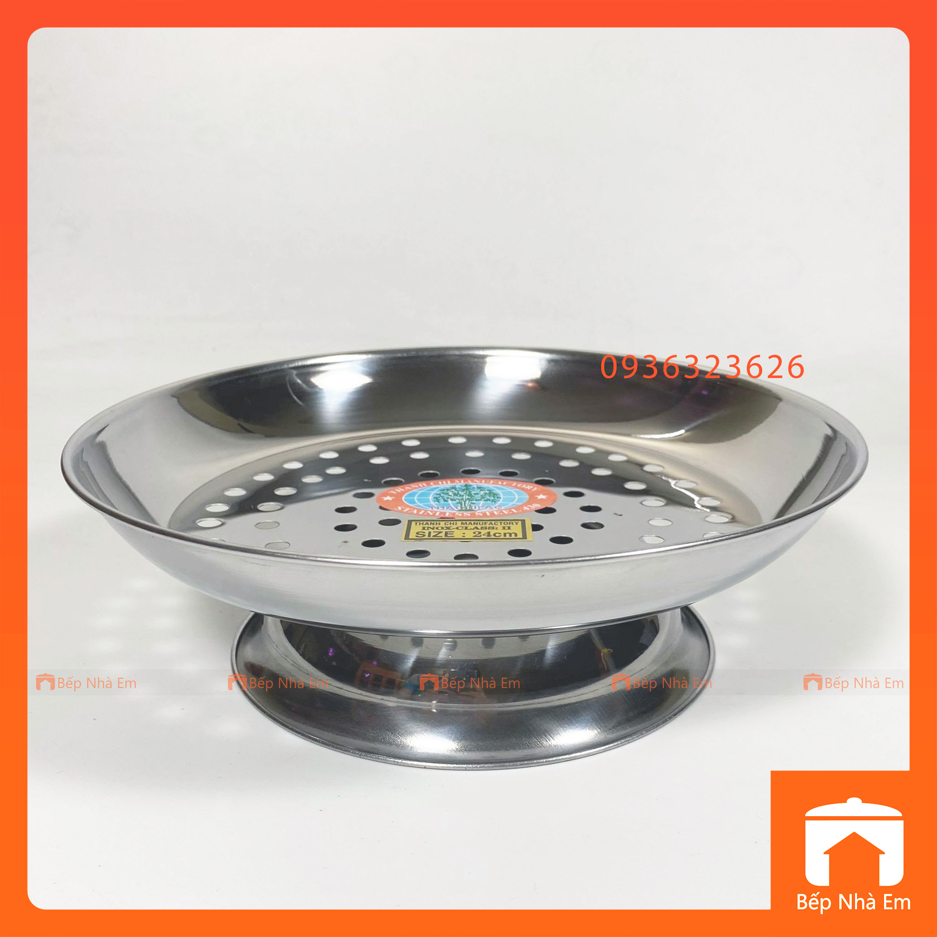 Xửng Hấp Inox Có Chân Nhiều Size - Hàng Việt Nam Sản Xuất