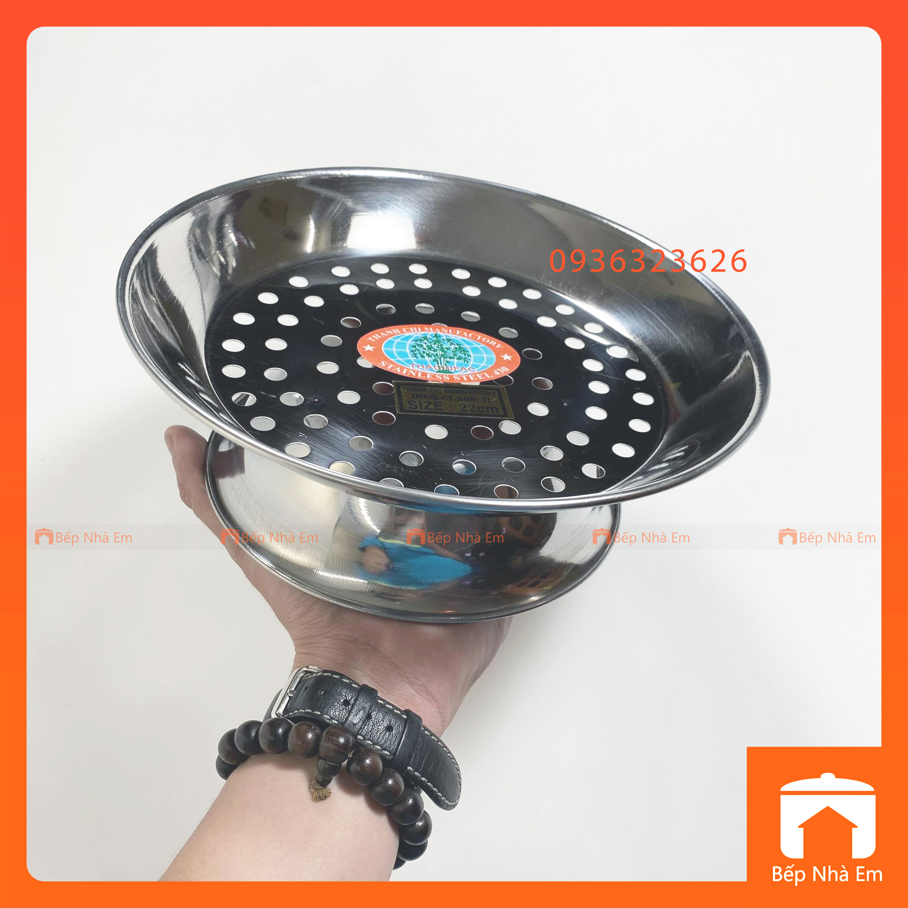 Xửng Hấp Inox Có Chân Nhiều Size - Hàng Việt Nam Sản Xuất