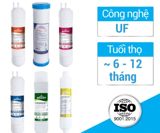 Bộ Lõi lọc máy ion kiềm Robot UHC-6911