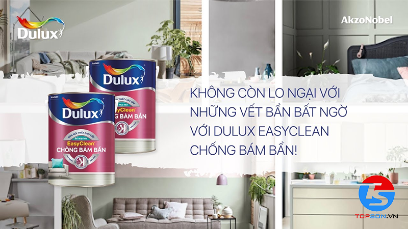 Dulux EasyClean Chống Bám Bẩn - Bề Mặt Bóng- Z966B