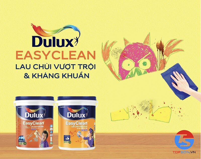 Sơn Dulux EasyClean Plus Lau Chùi Vượt Bậc Bề Mặt Mờ - 74A 
