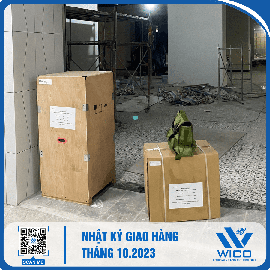 Wico giao Combo Nồi hấp giá rẻ tới một cơ sở phòng khám đang hoàn thiện tại Hà Nội