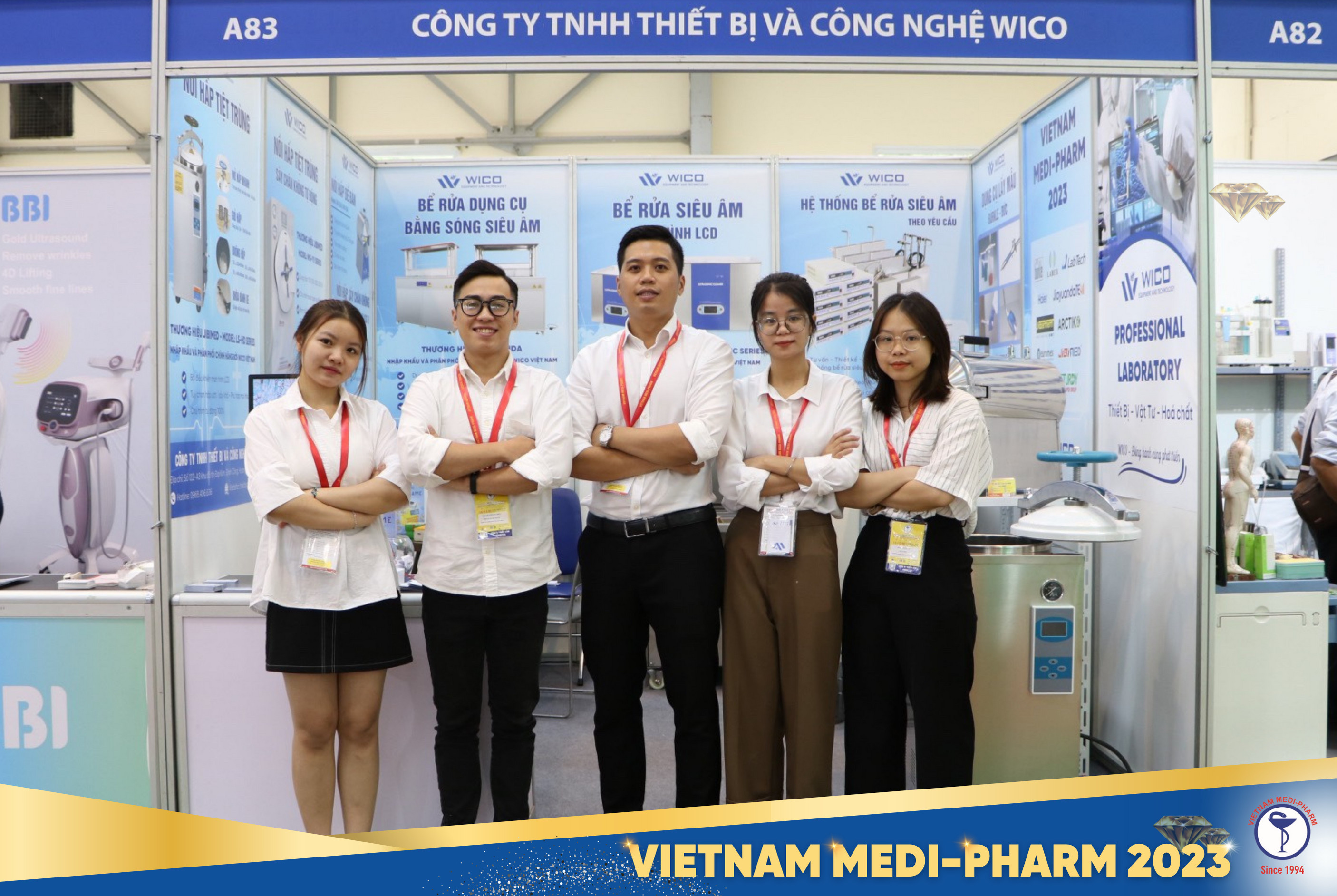 Gian hàng Wico tại Triển lãm Vietnam Medi-Pharm 2023