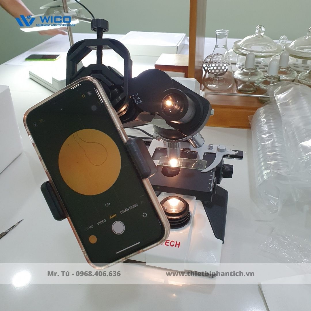 Hình ảnh thực tế Kính hiển vi 2 mắt L1100A.