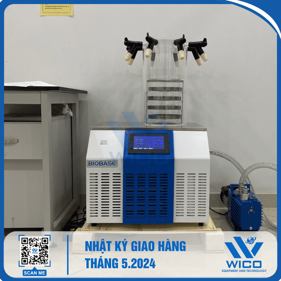 Kỹ thuật Wico tới bàn giao và hướng dẫn sử dụng Máy đông khô BK-FD10P cho khách ở Ninh Bình