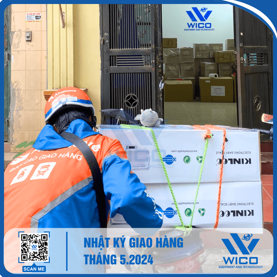 Wico đã kiểm tra và giao 2 Cân trẻ em EBSL-20L tới khách quen tại nội thành Hà Nội