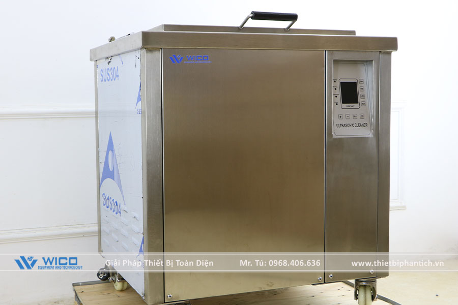 Bể rửa siêu âm công nghiệp JYD-610 góc nghiêng phải