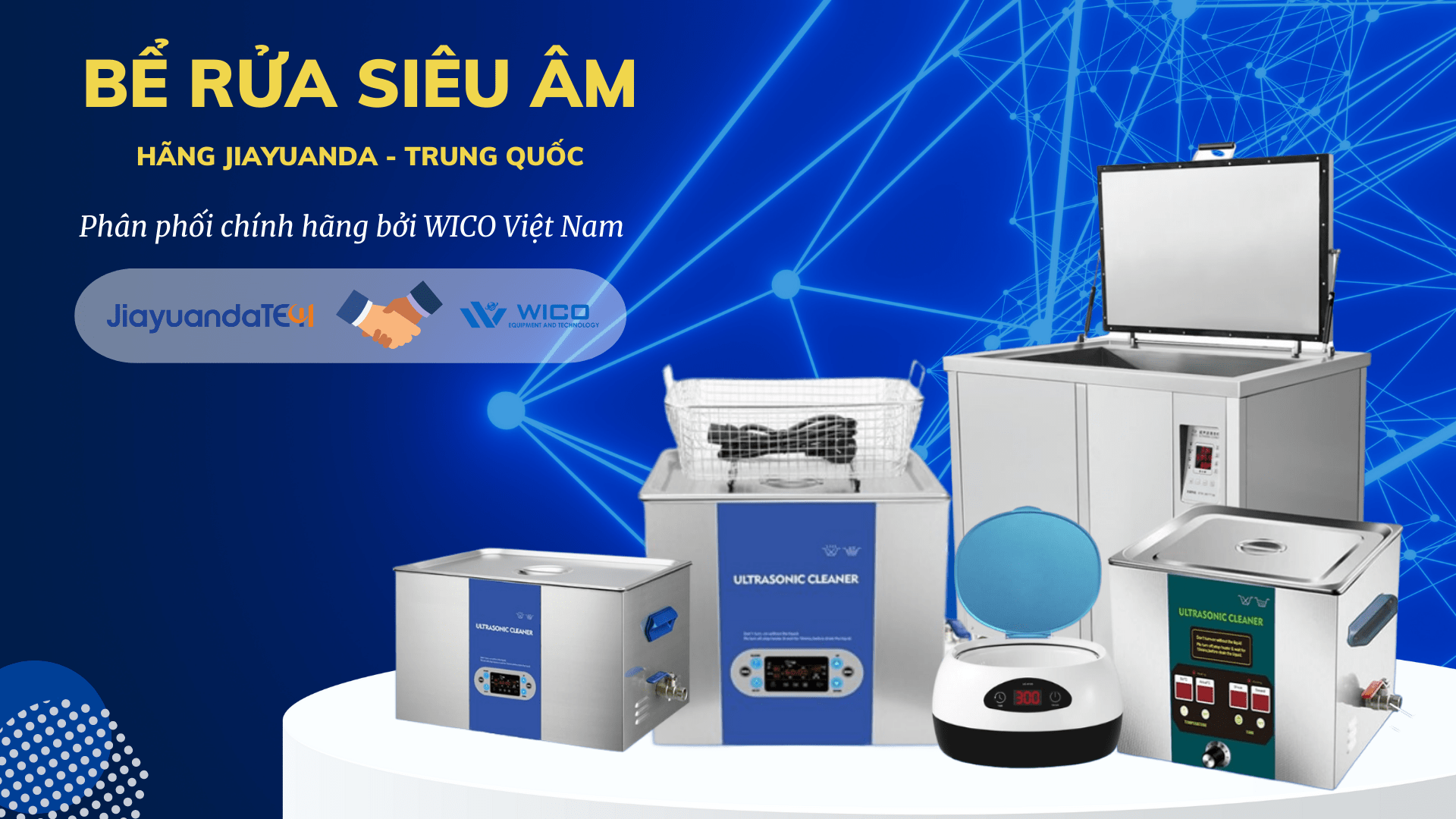 Bể rửa siêu âm JIYUANDA - Cung cấp chính hãng bởi WICO