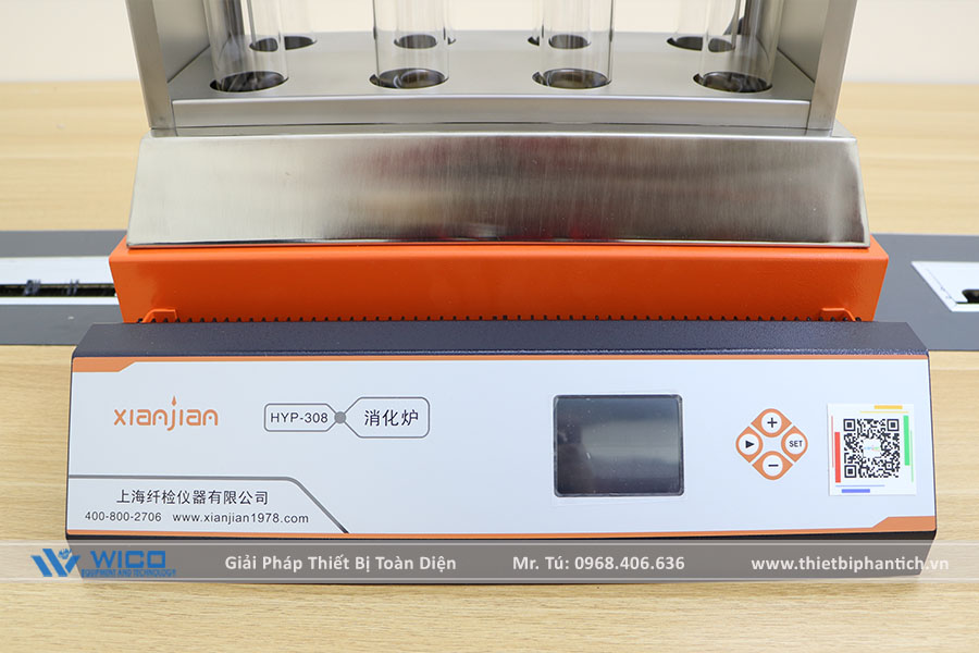 Màn hình và bộ điều khiển của Máy Phá Mẫu Cất Đạm Trung Quốc HYP-308