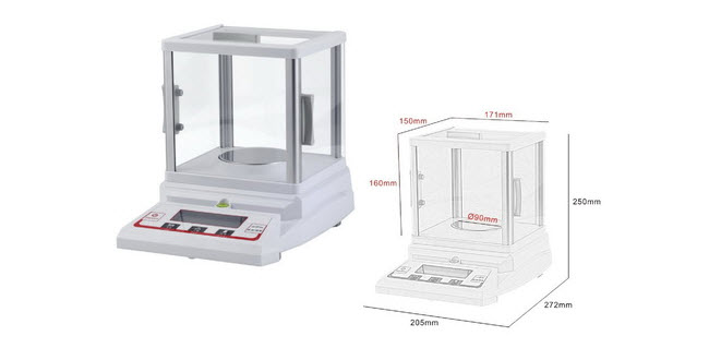 Cân phân tích 3 số lẻ Labex HC-F series