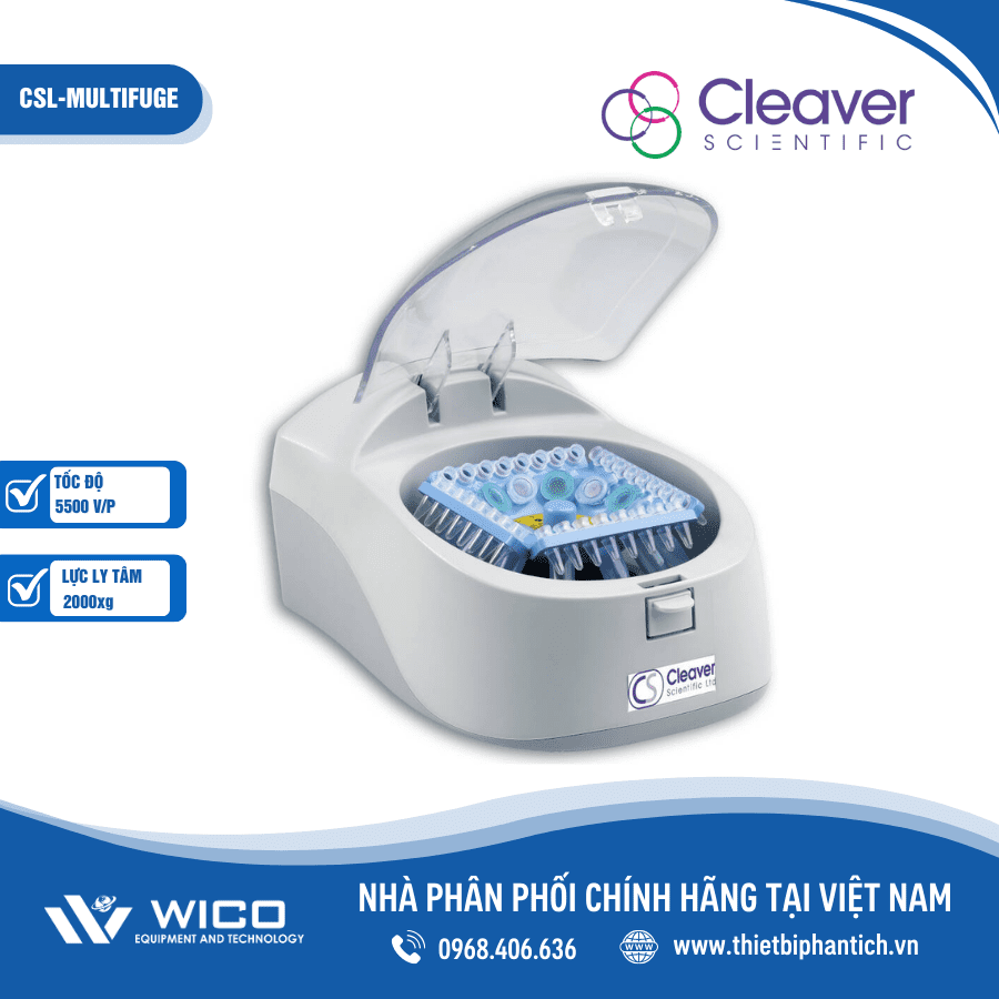 Máy ly tâm Spindown Cleaver Scientific CSL-MULTIFUGE
