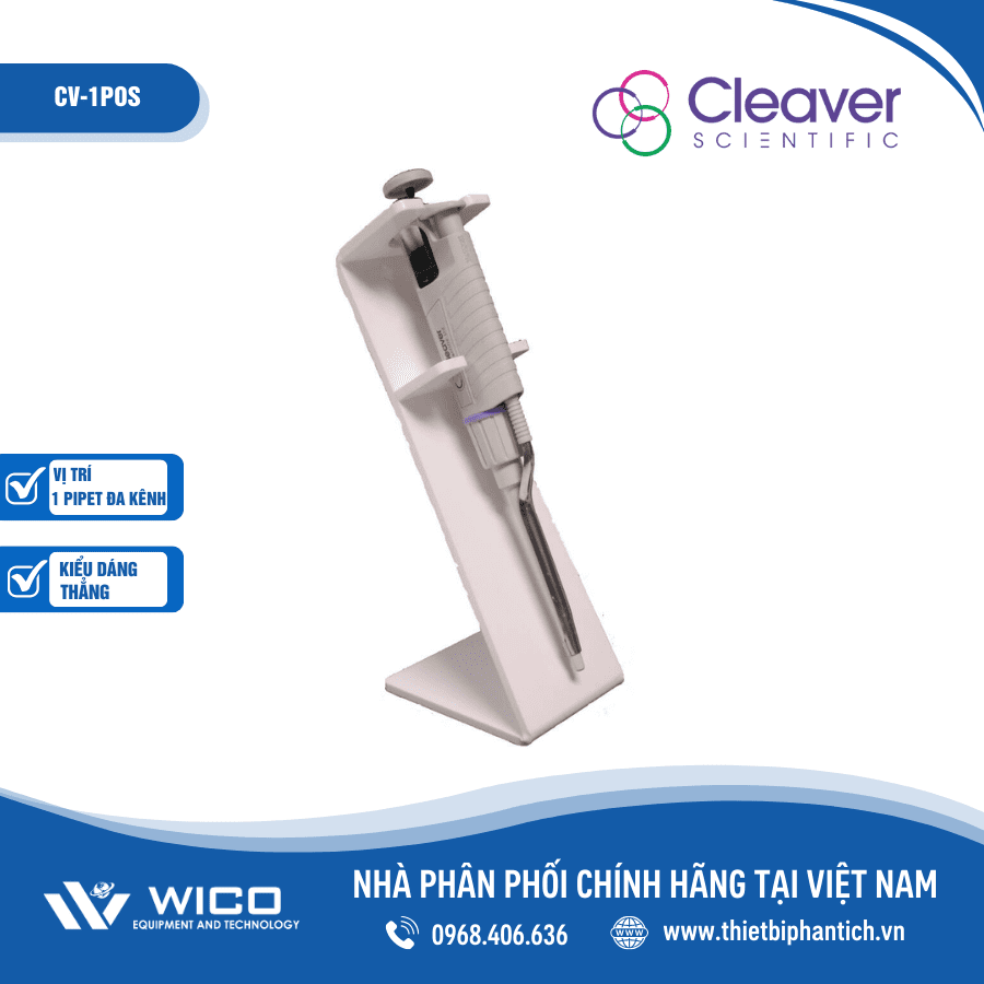 Giá đỡ Pipet đa kênh Cleaver Scientific CV-1POS | 1 vị trí
