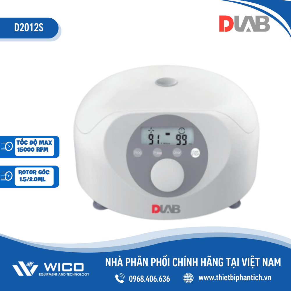 Máy ly tâm tốc độ cao 15.000 vòng/ phút D2012S Hãng Dlab