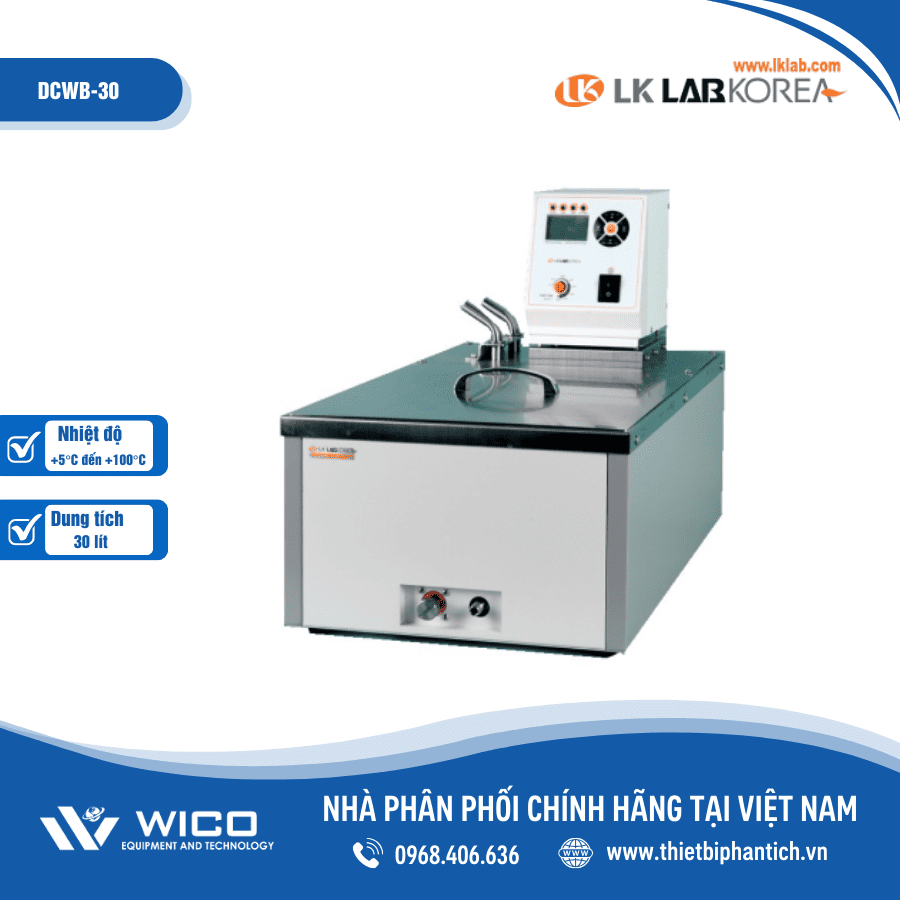Bể cách thủy điều nhiệt tuần hoàn LK Lab DCWB-30 | 30 lít