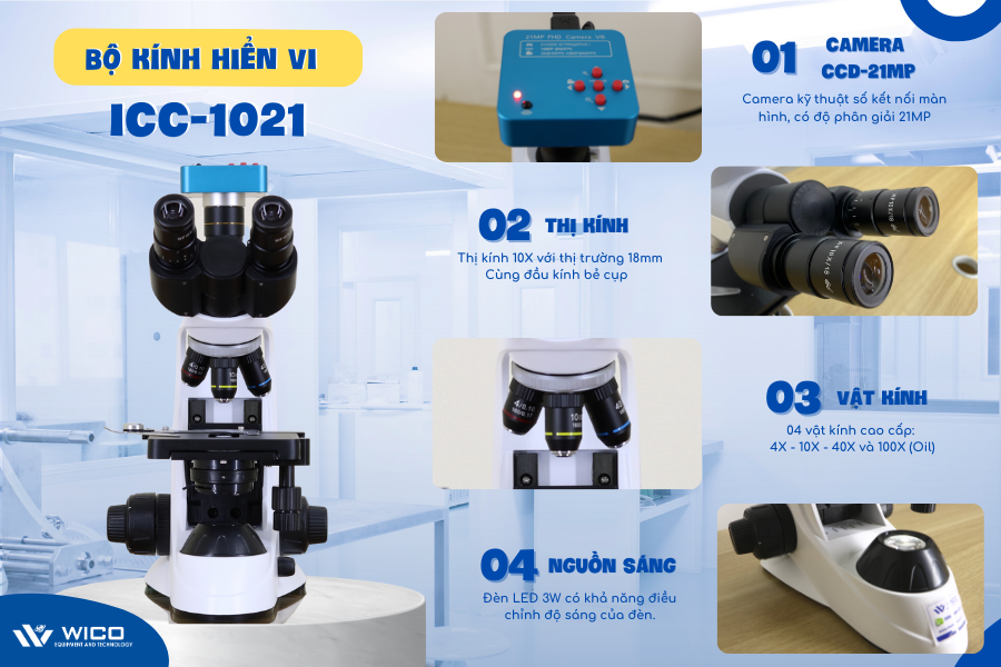 Tính năng nổi bật của Kính hiển vi ICC-1021