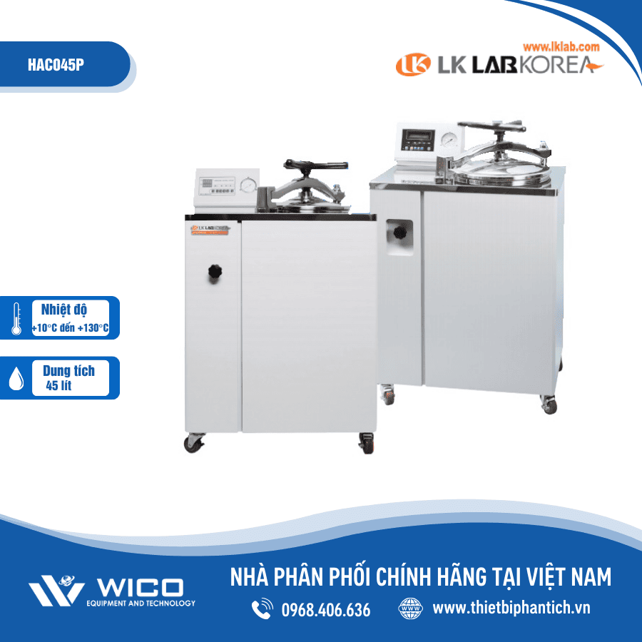 Nồi hấp tiệt trùng LK Lab HAC045P | 45 lít