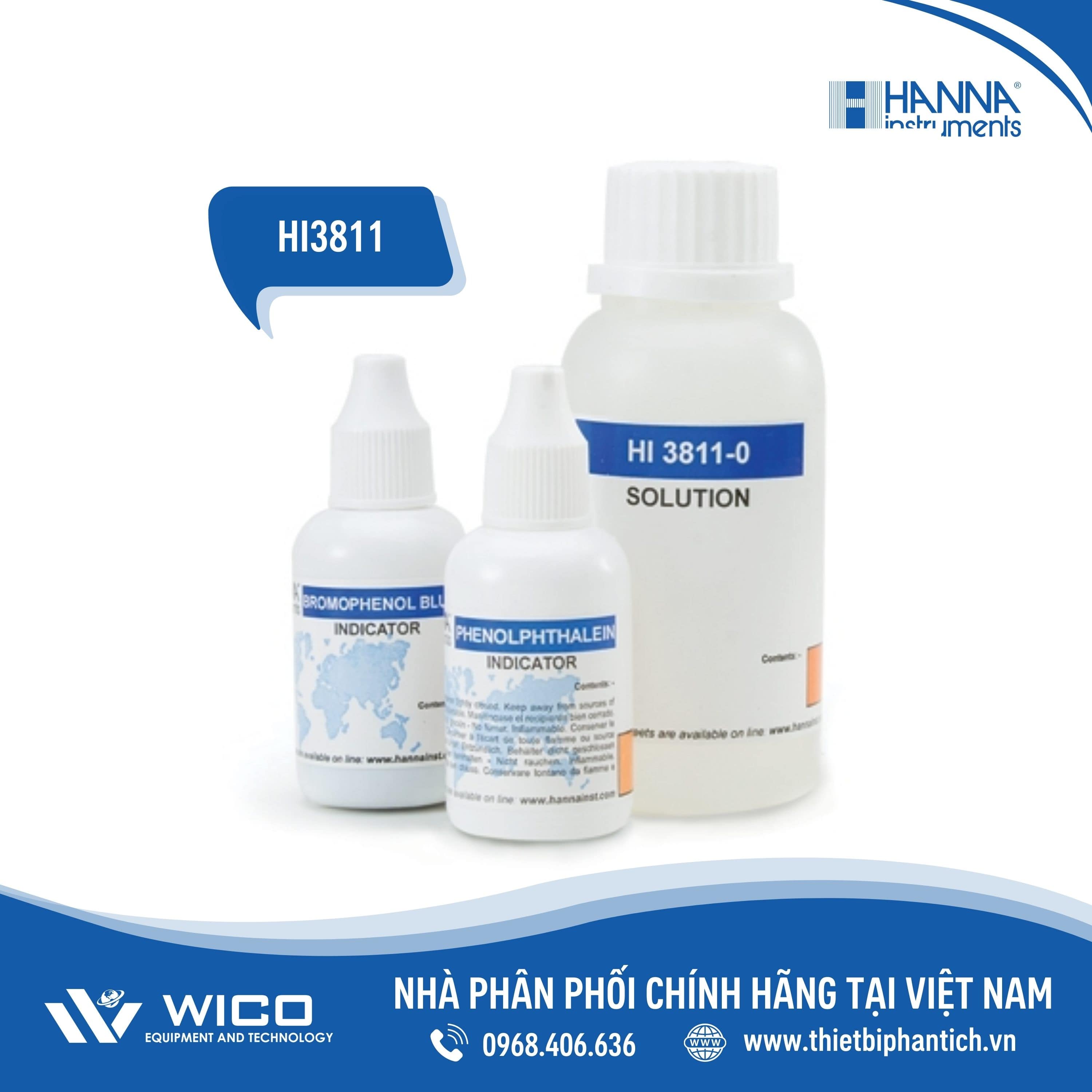 Bộ Kiểm Tra Kiềm (100 lần đo) HI3811 Hanna