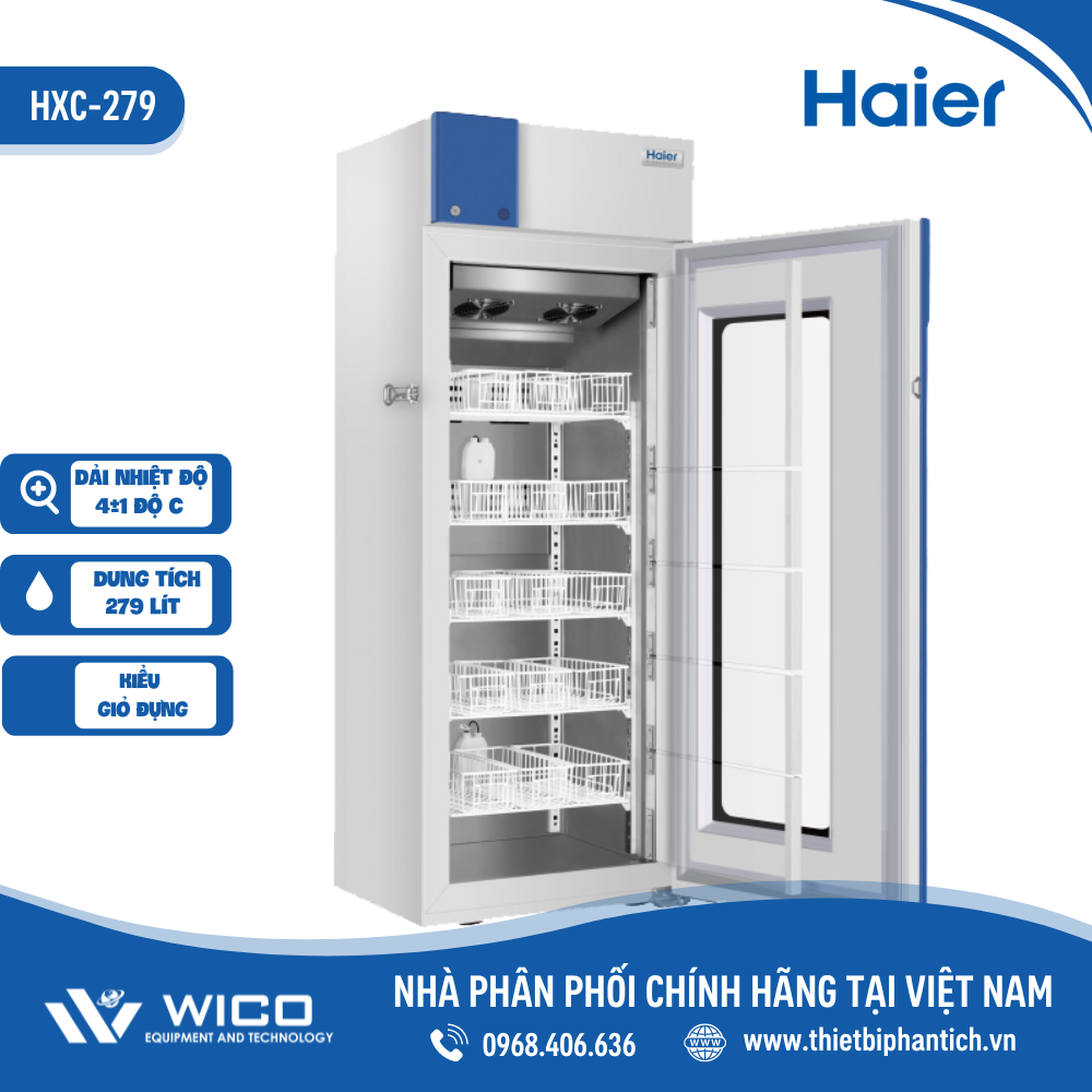 Tủ lạnh trữ máu chuyên dụng Haier HXC-279
