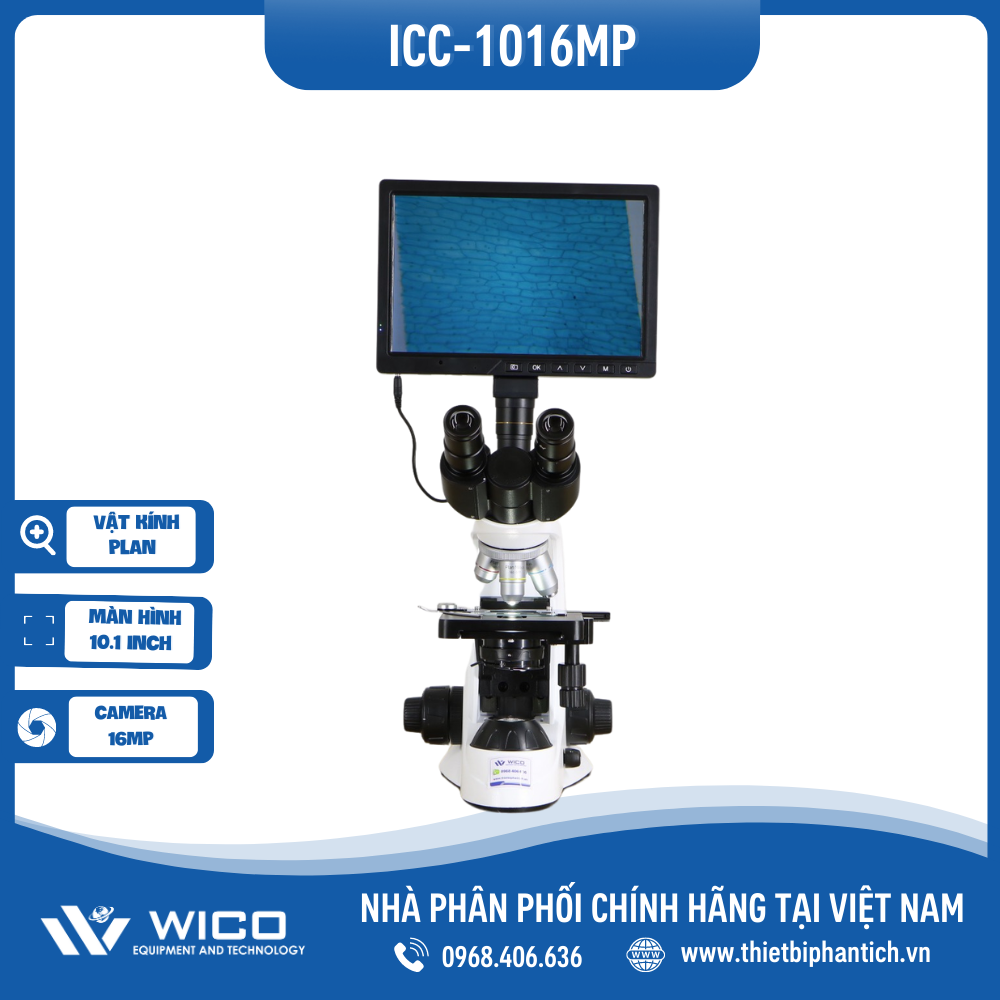  Bộ Kính Hiển Vi Kết Nối Máy Tính ICC-1016MP | Màn Hình 10.1 Inch