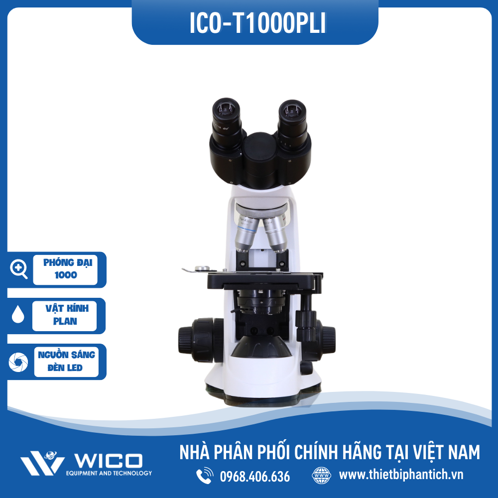 ✨ Kính Hiển Vi Sinh Học 3 Mắt Labex - Anh ICO-T1000PLi