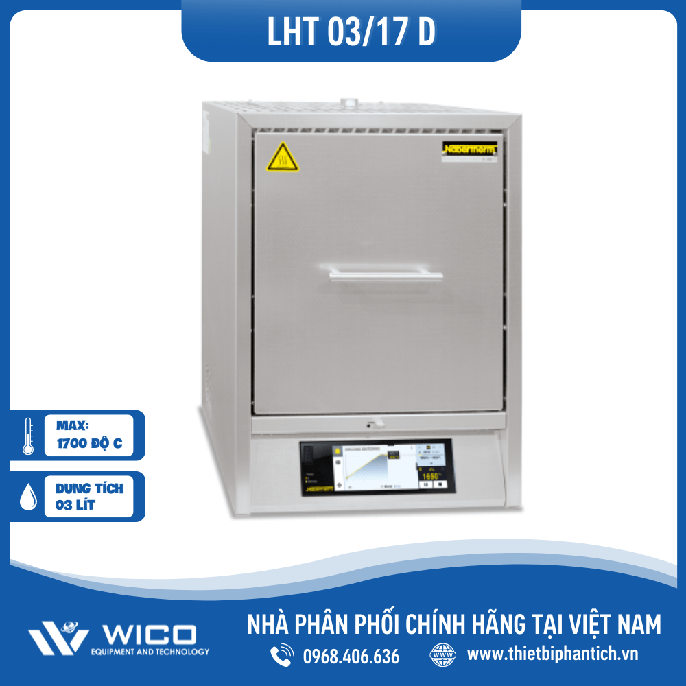 Lò Nung Nabertherm 1650 Độ C 3 Lít -  LHT 03/17 D/P570