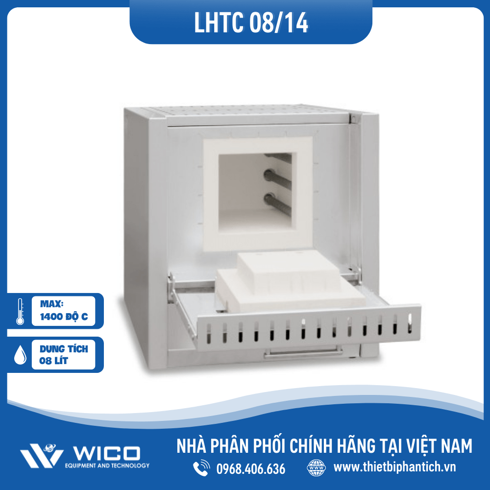 Lò nung Nabertherm 8 Lit 1400 Độ - Cửa Lật LHTC 08/14/C550