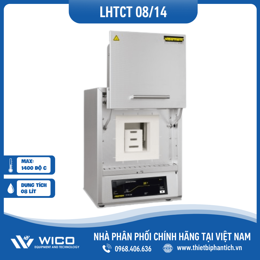 Lò nung Nabertherm 8 Lit 1400 Độ - Cửa Trượt LHTCT 08/14/C550