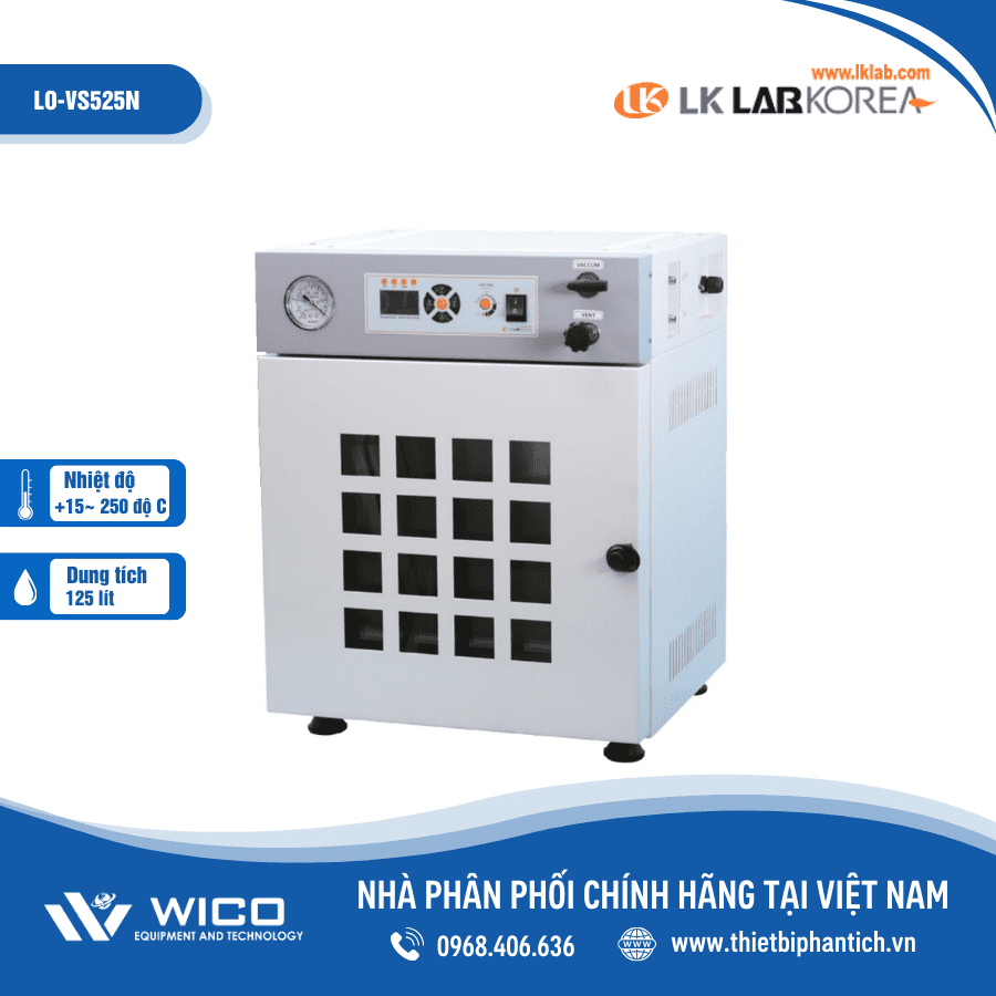 Tủ sấy chân không LK Lab LO-VS525N | 125 lít