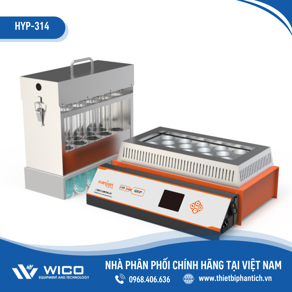 Máy Phá Mẫu Cất Đạm 14 Vị Trí HYP-314