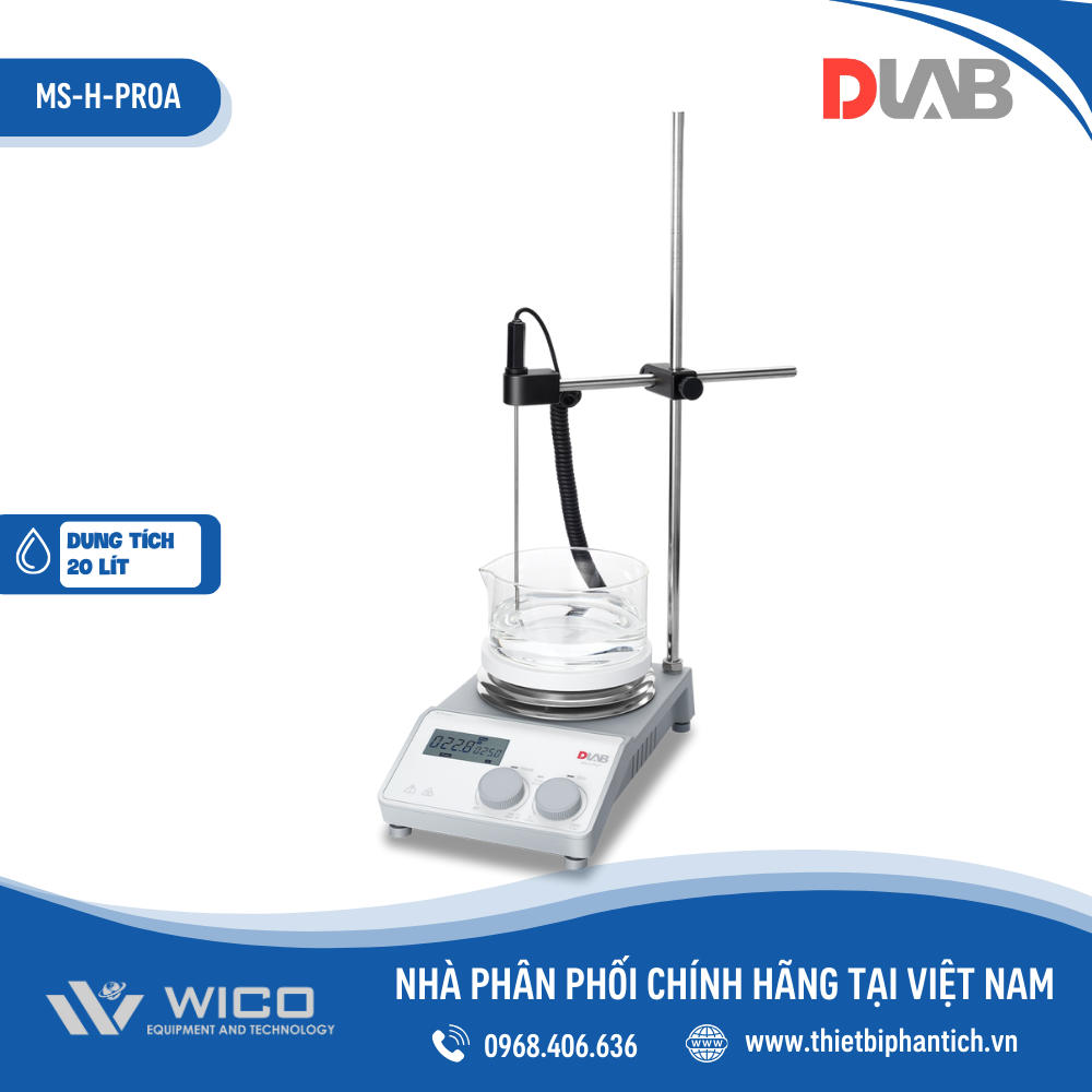 Máy khuasy từ gia nhiệt Dlab MS-H-PROA