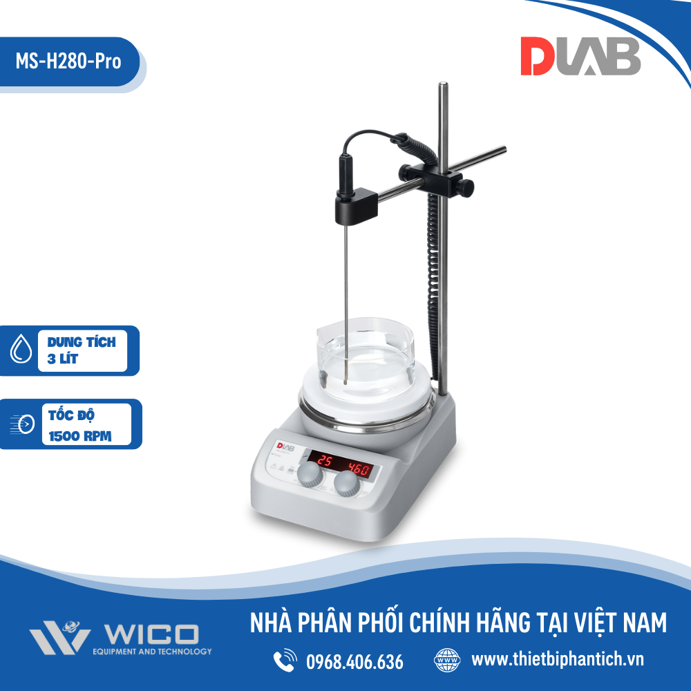 Máy khuấy từ gia nhiệt Dlab MS-H280-PRO