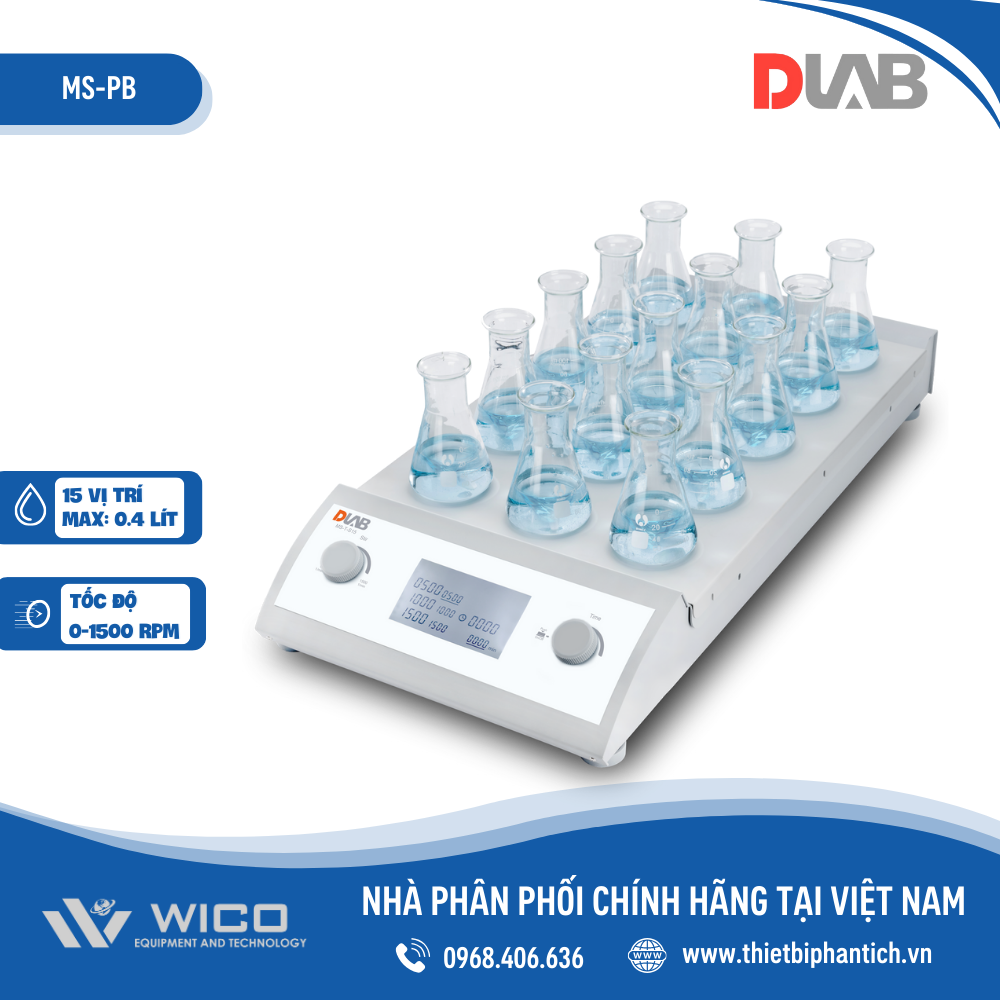 Máy khuấy từ gia nhiệt Dlab MS-PB