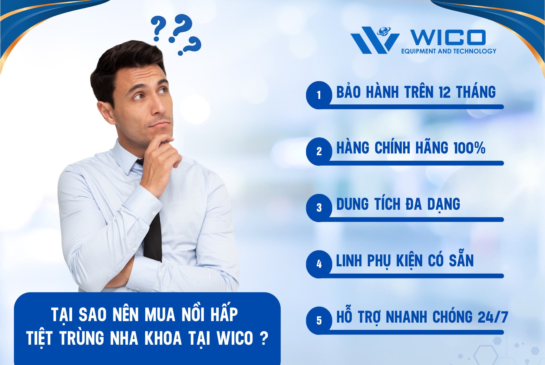 Tại sao nên chọn mua nồi hấp tiệt trùng Nha Khoa tại WICO