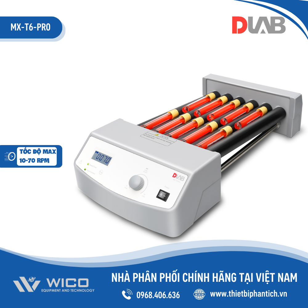 Máy lắc ống máu Dlab MX-T6-PRO