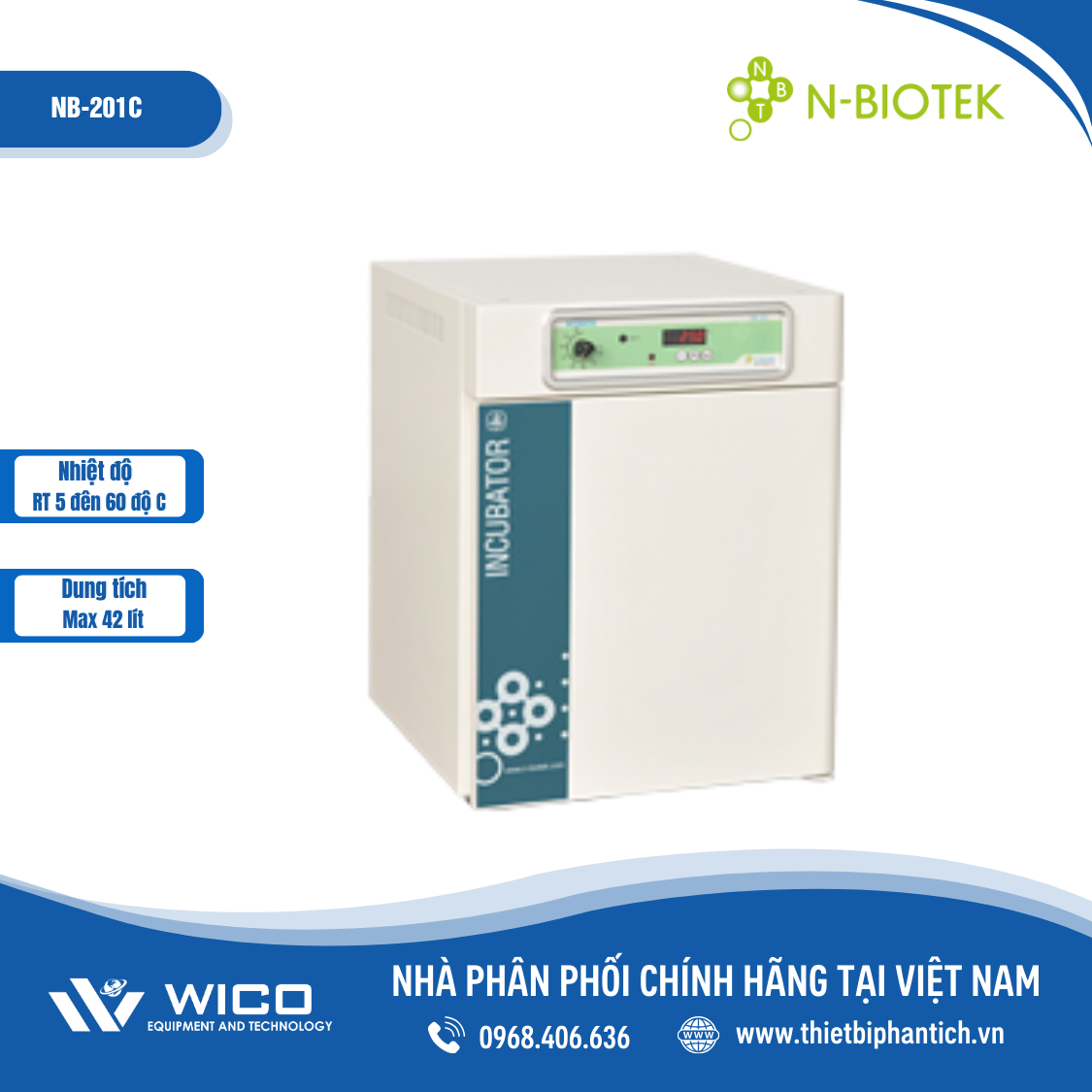 Tủ ám lạnh N-BIOTEK NB-201C