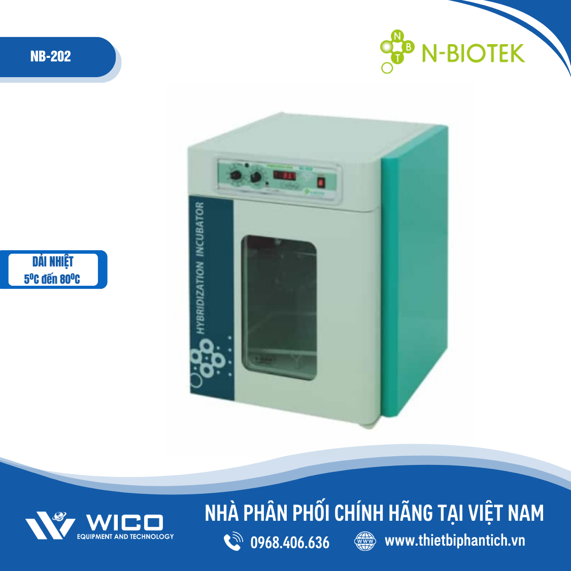 Tủ ấm lai phân tử NB-202 và NB-202R