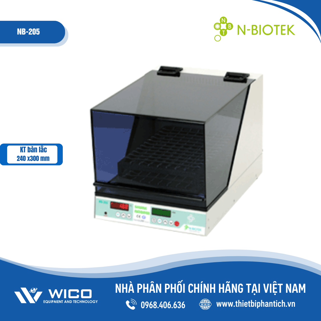 Máy lắc ổn nhiệt N-biotek NB-205