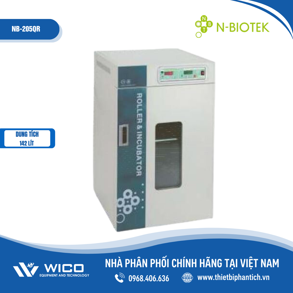 Tủ ấm n-biotek nb-205q/ nb-205qr