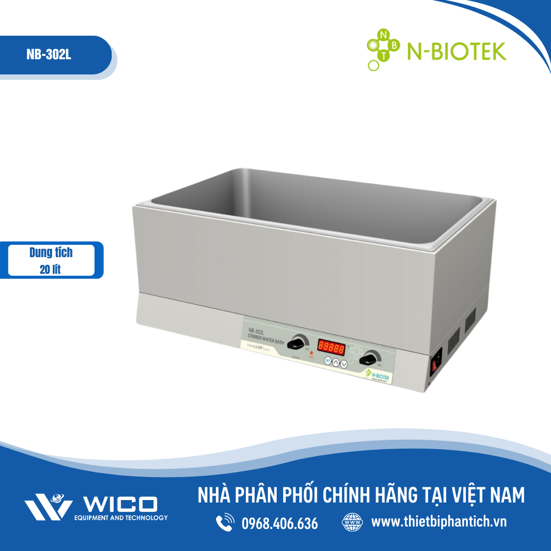 Bể cách thủy n-biotek NB-302 và NB-302L