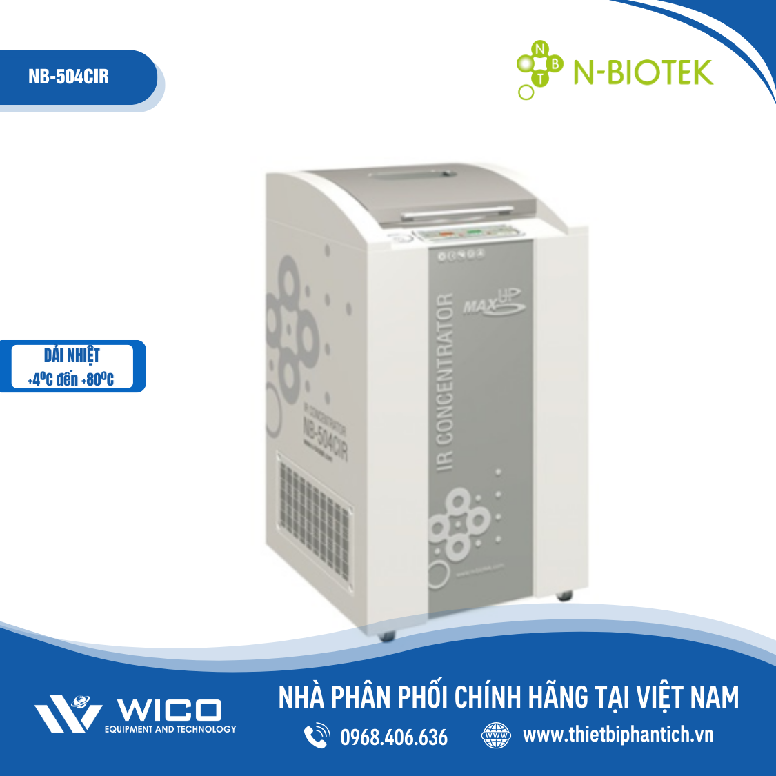 Máy ly tâm cô đặv NB-504CIR