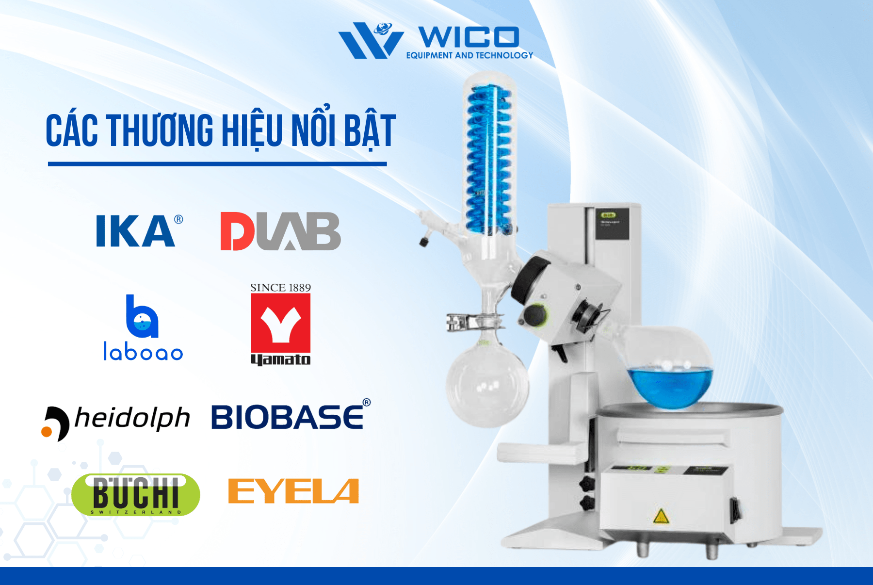 Máy cô quay chân không | Wico Việt Nam