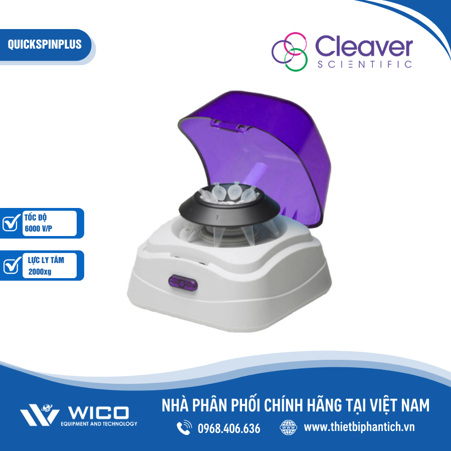 Máy ly tâm Spindown Cleaver Scientific QUICKSPINPLUS